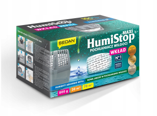 Pohlcovač vlhkosti - Vložka, náhradný diel pre absorbér vlhkosti humistop maxi